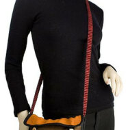 Crossbody Long Strap Hand Woven Wool Shoulder Bag - 16242206