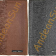 100% Baby Alpaca Shawl SOLID Color HIGH END - Dark Brown and Charcoal - 16854202