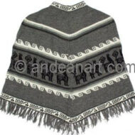 Wholesale "Alpaca / Llama Herd" Motif Alpaca Poncho - 16862202
