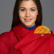 100% Baby Alpaca Shawl SOLID Color HIGH END - Flame/Bright Red - 16854202