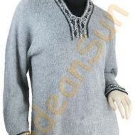 V-Neck Alpaca Sweater - 16261704