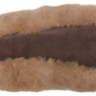 Alpaca Fur Collar Slipper Hand Sewn - Shoe Style - Beige - 72911703