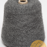 100% Alpaca FS Yarn Cone Marled Trend - Black / Light Grey 2L577 - 16702103