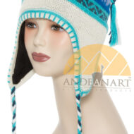 Fleece Lining Ear Flap Alpaca Chullo - Bold Color - 16752221