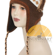 Fleece Lining Ear Flap Alpaca Chullo - Natural Color - 16752221
