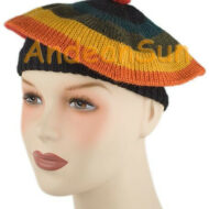Striped Alpaca Beret - Earth Color - 16761703