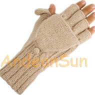 Glittens Hand Finished Double Cable Knit - Beige - 16783208