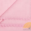 Alpaca Blanket for Babies with Hand Crocheted Scalloped Trim - Alpaca Carrasco - Baby Pink - 16891704