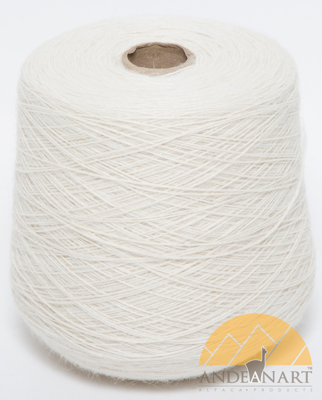 100% Baby Alpaca BL Yarn Cone Natural Trend - Approx. 1 kilo / 2.2 lbs - Ivory - 100 - 16802104