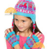 Fingerless Alpaca Gloves with Alpaca Motif for Children - Bold - 16783212