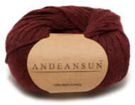 100% Baby Alpaca Skeins - Set of ten by AndeanSun - Heather Burgundy/Black - 16702002