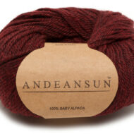 100% Baby Alpaca Skeins - Set of ten by AndeanSun - Heather Burgundy/Black - 16702002