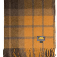 Alpaca Checkered Throw - Blanket by AndeanSun - Dijon and Heather Brown - 16893521