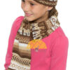 All in One Alpaca Hat Scarf with Alpaca Motif - Natural Alpaca Colors - 16752219