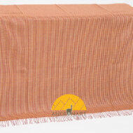 Basket Weave Alpaca Throw - Alpaca AND ACRYLIC Blend Blanket by Alpaca Carrasco - Burgundy - Dijon - Rust - 16893609