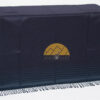 Beach Stripe Lap Alpaca Throw - Alpaca AND ACRYLIC Blend Blanket by Alpaca Carrasco - Navy Blue and Steel Blue - 16893608