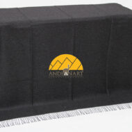 Reversible Alpaca Throw- Alpaca AND ACRYLIC Blend Blanket - by Alpaca Carrasco - Charcoal - Light Grey - 16893607