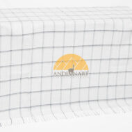 Double Pinstripe Checked Lap Alpaca Throw - Alpaca AND ACRYLIC Blend Blanket by Alpaca Carrasco - Light Grey - Grey - 16893605