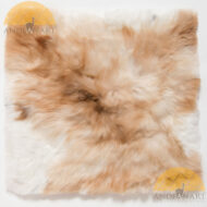 Large Baby Alpaca Fur Pillow Cover 16" x 16" - Mixed Colors - 16728006