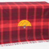 Large Plaid Pattern Alpaca Throw - Alpaca AND ACRYLIC Blend Blanket by Alpaca Carrasco - Burgundy - Flame - Dark Red - 16893610