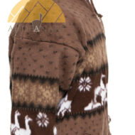 SIDE Alpaca Motif Heavyweight Full-Zip Hoodie Jacket - FAUX Alpaca 16264001