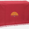 SOLID Color Lap Alpaca Throw Alpaca AND ACRYLIC Blend Blanket by Alpaca Carrasco - Dark Red - 16893606