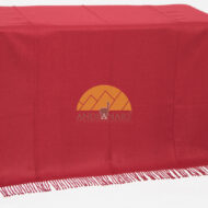 SOLID Color Lap Alpaca Throw Alpaca AND ACRYLIC Blend Blanket by Alpaca Carrasco - Dark Red - 16893606
