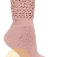 New!!! Alpaca Scrunch Crew Socks Non Terry-lined Premium Quality by AndeanSun - Pink Mauve - 16711722