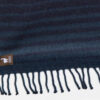 Beach Stripe Lap Alpaca Throw - Alpaca AND ACRYLIC Blend Blanket by Alpaca Carrasco - Navy Blue and Steel Blue - 16893608