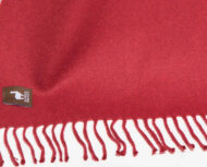SOLID Color Lap Alpaca Throw Alpaca AND ACRYLIC Blend Blanket by Alpaca Carrasco - Dark Red - 16893606