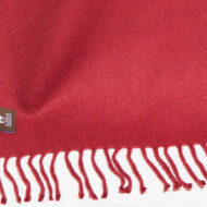 SOLID Color Lap Alpaca Throw Alpaca AND ACRYLIC Blend Blanket by Alpaca Carrasco - Dark Red - 16893606