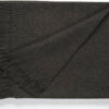 100% Baby Alpaca SOLID Color Throw - Alpaca Blanket - AndeanSun - Charcoal - 16893550