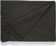 100% Baby Alpaca SOLID Color Throw - Alpaca Blanket - AndeanSun - Charcoal - 16893550