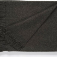 100% Baby Alpaca SOLID Color Throw - Alpaca Blanket - AndeanSun - Charcoal - 16893550