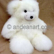 Large 16" Alpaca Teddy Bear White
