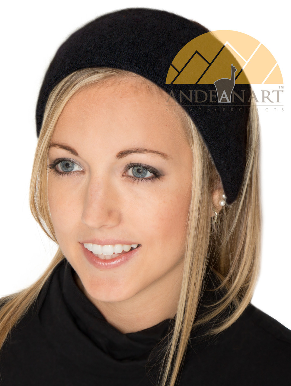 01. Baby Alpaca Ear Warmer Headband Ski / Snowboard / Sport - Alpaca Headband - US STOCK