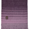 Beach Stripe Lap Alpaca Throw - Alpaca AND ACRYLIC Blend Blanket by Alpaca Carrasco - Dark Purple and Violet - 16893608