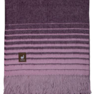 Beach Stripe Lap Alpaca Throw - Alpaca AND ACRYLIC Blend Blanket by Alpaca Carrasco - Dark Purple and Violet - 16893608