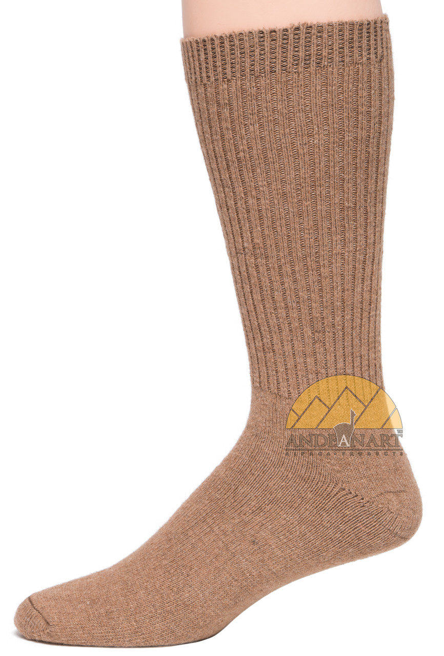 ORGANIC BABY Alpaca COPPER Socks - AndeanSun - Light Rose Brown - 16711712