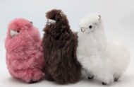 Alpaca Fur Stuffed Figurine Standing with booties - Alpaca Figurine Stuffed Animal - 3 SIZES - US STOCK - Image 3