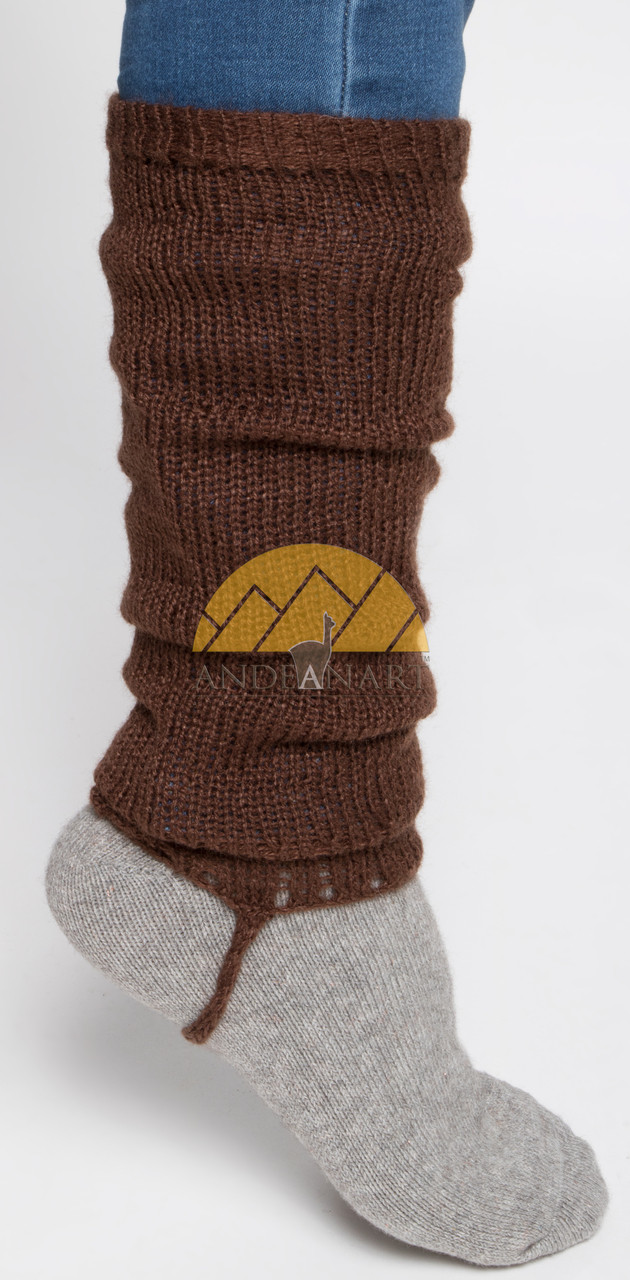 Alpaca Leg Warmers SOLID Color - Alpaca Blend - Rustic Quality - Natural Color - 16481102