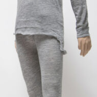 Baby Alpaca Blend Long Johns - Baby Alpaca Thermal Underwear by AndeanSun - Light Grey - 16261201