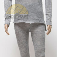 Baby Alpaca Blend Long Johns - Baby Alpaca Thermal Underwear by AndeanSun - Light Grey - 16261201