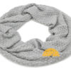 Diamond Honeycomb Stitch Infinity Alpaca Scarf made with 50% Alpaca Yarn - Neck Warmer - Ash Light Grey - 16773567