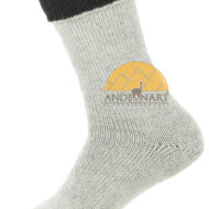 Reversible Alpaca Socks - Thick / Heavy Duty by AndeanSun - Black and Grey - 16711724 top folded