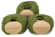 100% Baby Alpaca Skeins - Set of THREE by AndeanSun - Hunter Green VR1285 - 16702003