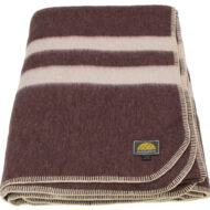Alpaca KING Blanket Heavy Weight 6.10 lbs AndeanSun - Ivory Stripe - 16893552