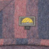 Alpaca QUEEN Striped Blanket Heavy Weight 6.10 lbs AndeanSun - Heather steel blue gray and Heather Red - 16893553