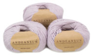 100% Baby Alpaca Skeins - Set of THREE by AndeanSun - Soft Lavender - 16702003