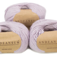 100% Baby Alpaca Skeins - Set of THREE by AndeanSun - Soft Lavender - 16702003